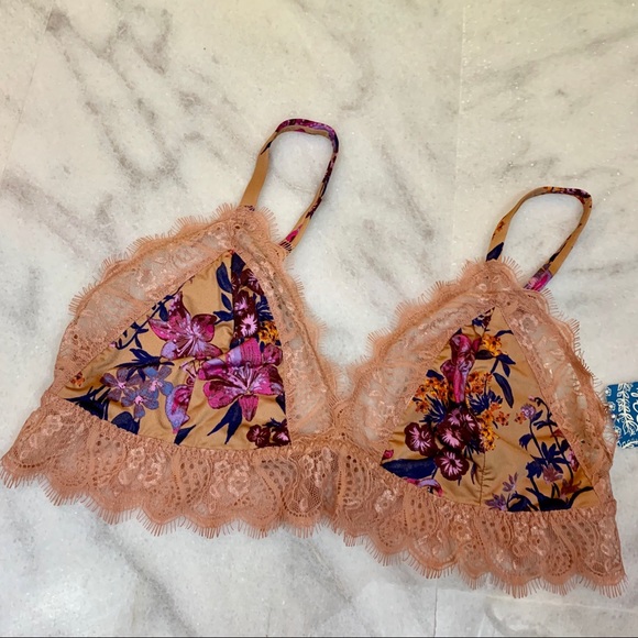 Free People Other - intimately free people • floral harper bralette m